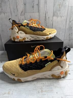 Nike Men's Yellow Black Orange Athletic Shoes